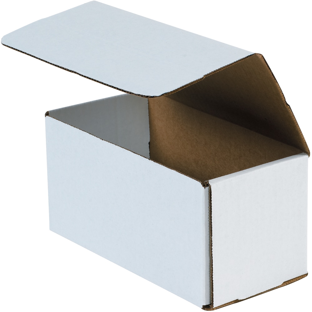 Partners Brand Corrugated Mailers 8in x 5in x 5in, White, Bundle of 50 MPN:M855