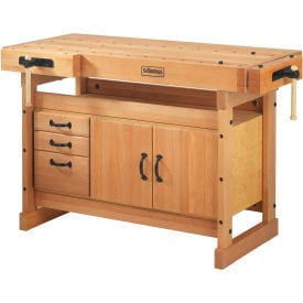 Sjobergs Scandi Plus 1425 Workbench Trestle Cabinet 52