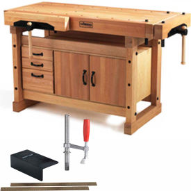 Sjobergs Elite 1500 Workbench Combo SM03 Cabinet Free Accessory Kit 65