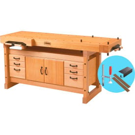Sjobergs Elite 2500C Workbench Combo SM04 Cabinet Free Accessory Kit 79