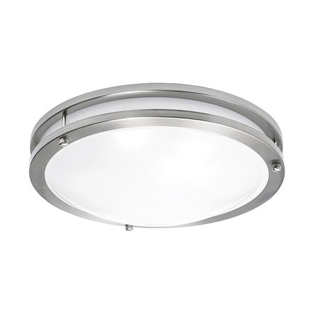 Lightfixture, 12inD, Silver/White, Steel MPN:CAF12L5AJUDSN