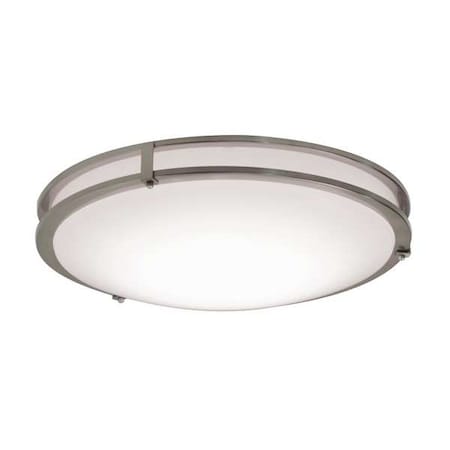 LED Flush Mount, 14 in D, Silver, Steel MPN:CAF14L5AJUDSN