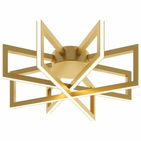 LEDSemi-Flush, 17 in D, Gold, Aluminum MPN:CSSC17L30D1GD