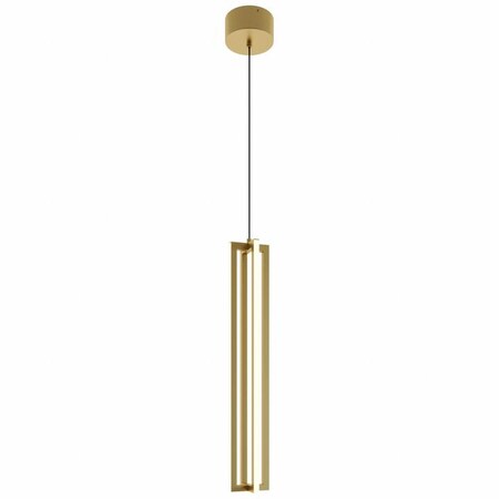 LEDPendant, 4 in D, Gold, Aluminum MPN:CSSP24L30D1GD