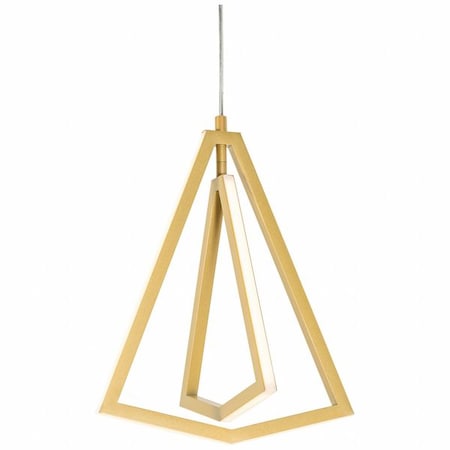 Pendant, 12 5/8 in D, Gold, Aluminum MPN:GNAP15L30D1GD