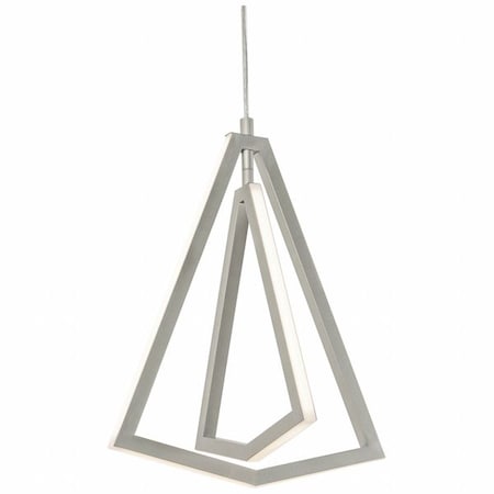 Pendant, 12 5/8 in D, Silver, Aluminum MPN:GNAP15L30D1SN