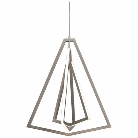 LEDPendant, 24 in D, Silver, Aluminum MPN:GNAP27L30D1SN