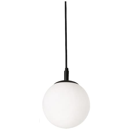 Pendant, 7 1/8 in D, Black, Metal MPN:LRTP07MBBK