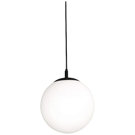Pendant, 11 3/4 in D, Black, Metal MPN:LRTP11MBBK