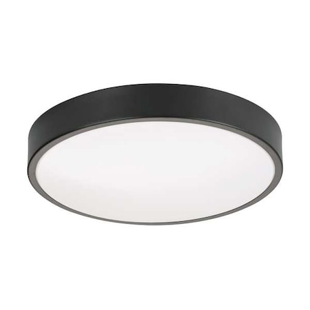 LEDFlushMount, 14inD, Black, Aluminum MPN:OTVF1425LAJD1BK