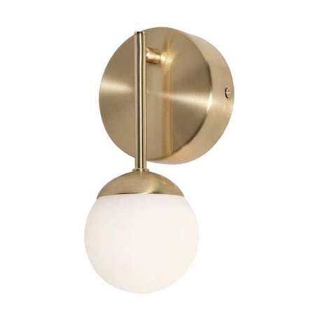 Pearl1LightLEDSconce, Gold, Metal, 4inL MPN:PRLS0409L30D1SB