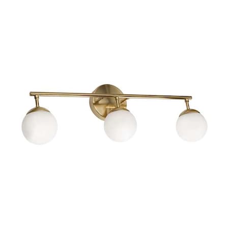 Pearl3LightLEDVanity, Gold, Metal, 24inL MPN:PRLV2408L30D1SB