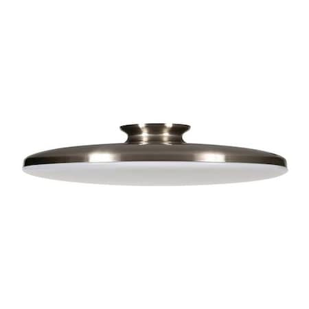 LED Flush Mount, 19 in D, Silver, Steel MPN:SKYF19LAJD1SN