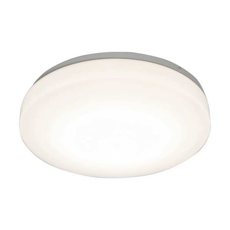 LED Flush Mount, 14 in D, White, Steel MPN:C2F14L5AJUDWH-BB
