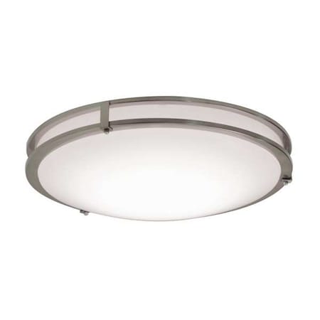 LED Flush Mount, 18 in D, Silver, Steel MPN:CAF18L5AJUDSN-BB