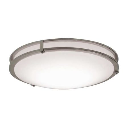 LED Flush Mount, 24 in D, Silver, Steel MPN:CAF24L5AJUDSN-BB