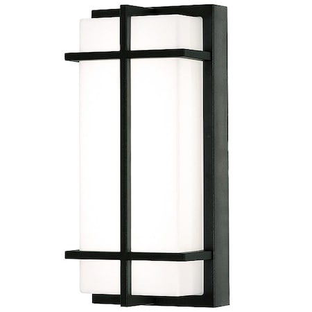 Outdoor LED Sconce, Color 3000K, 2800 lm MPN:AUGW0612LAJMVBK