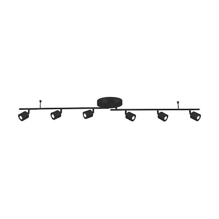Core 6 Light LED Fixed Rail, Black MPN:CRRF6450L30BK