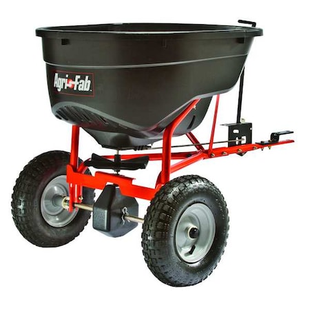 130 lbs Cap Broadcast Tow Behind Spreader For Salt, Fertilizer & Grass Seed, Up to 4 ft Spread MPN:45-0463
