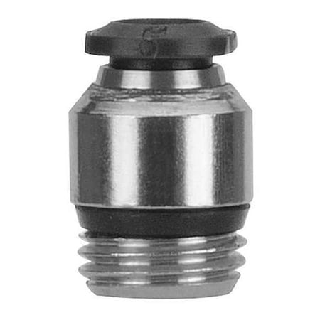 Push-Fit Adapter Fitting, Push-to-Connect x Universal, 4mm Tube OD, 1/8 in Pipe Size, Metal, 5 PK MPN:50010N-4-1/8-PK5