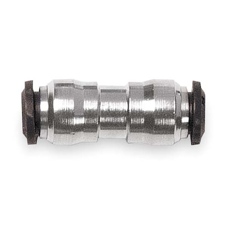 Push-Fit Union Fitting, Push-to-Connect x Push-to-Connect, 8mm Tube OD, Metal, 5 PK MPN:50040N-8-PK5