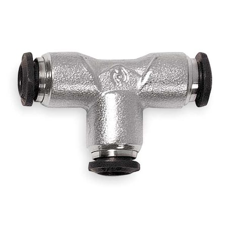 Push-Fit Tee Fitting, Push-to-Connect x Push-to-Connect x Push-to-Connect, 14mm Tube OD, Metal MPN:50230N-14-PK3