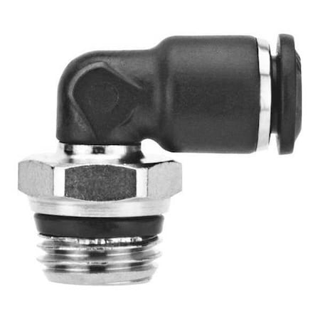 Push-Fit Elbow Fitting, Push-to-Connect x Universal, 6mm Tube OD, 3/8 in Pipe Size MPN:55110-6-3/8