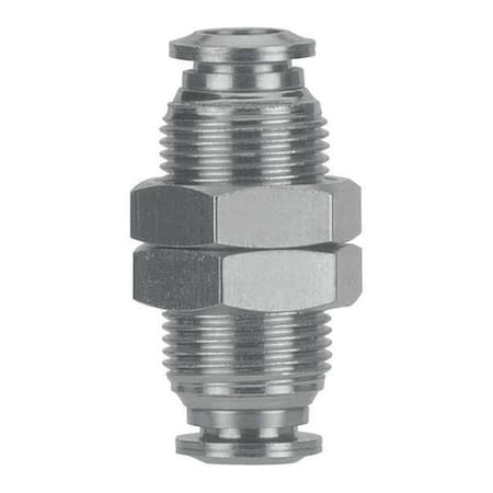 Push-Fit Adapter Fitting, Push-to-Connect x Push-to-Connect, 3/8 in Tube OD, Stainless Steel MPN:60050-06