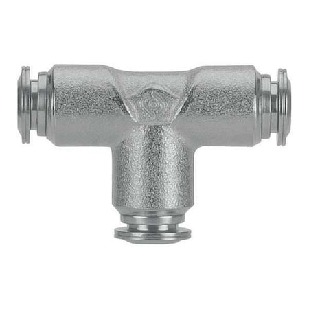Push-Fit Tee Fitting, Push-to-Connect x Push-to-Connect x Push-to-Connect, 4mm Tube OD MPN:60230-4