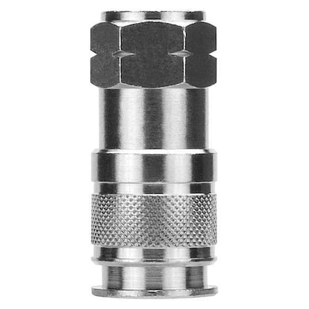 Quick Disconn. Fitting, (F)NPT, 1/4, Brass MPN:80192-08
