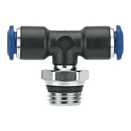 Push-Fit Tee Fitting, Push-to-Connect x Push-to-Connect x Universal, 1/2 in Tube OD MPN:85210-08-04