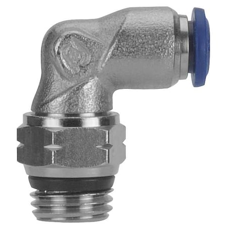 Push-Fit Elbow Fitting, Push-to-Connect x Universal, 1/4 in Tube OD, 1/4 in Pipe Size, Metal, 5 PK MPN:87110-04-04