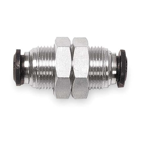 Push to Connect Fitting, Brass, Silver MPN:50050N-14
