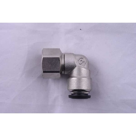Push to Connect Fitting, Brass, Silver MPN:50105N-4-1/4