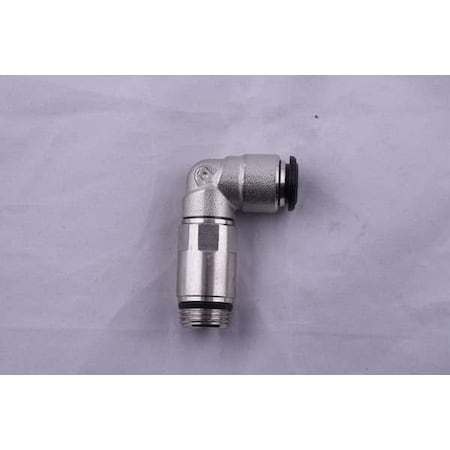 Push to Connect Fitting, Brass, Silver MPN:50120N-10-3/8