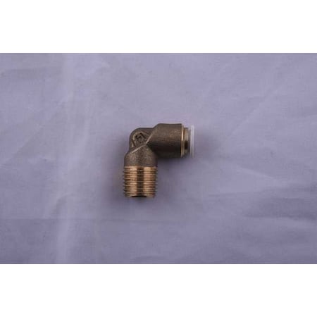 Push to Connect Fitting, Brass, Black MPN:59100-6-1/8