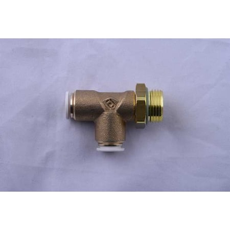 Push to Connect Fitting, Brass, Gold MPN:59226-4-1/8