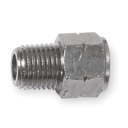 Adapter Nickel Plated Brass Adapter, 1/4 in Male NPT X 1/4 in Female BSPP MPN:82241N-04-04