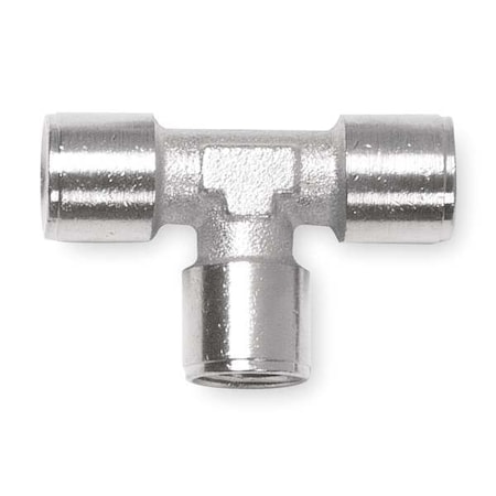 Tee Nickel Plated Brass Tee, 1/8 in Female NPT X 1/8 in Female NPT MPN:82400N-02