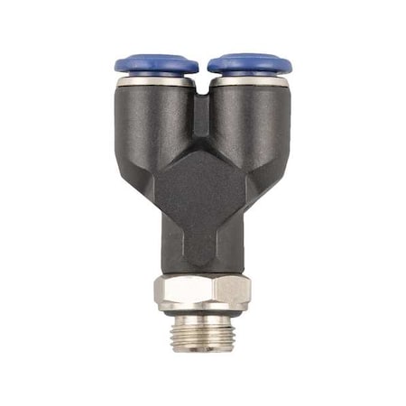 Push to Connect Fitting, Nylon, Black MPN:85320-05-02