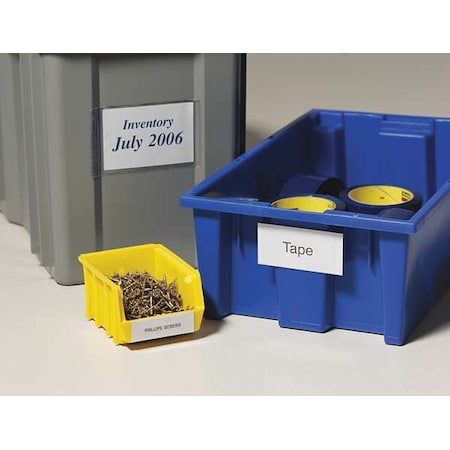 LabelHolder, 4inL, 2.25inW, White, PK25 MPN:BB-2254