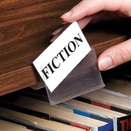 Label Holder, Clip-On, 1-1/2x3 In, PK25 MPN:CE-3013