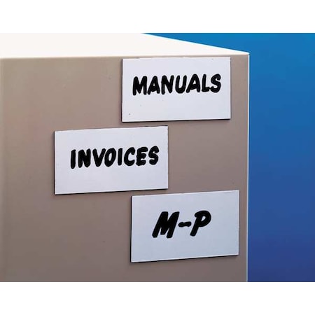 Write-On/Wipe Off Magnetic Tag, PK25 MPN:MX104