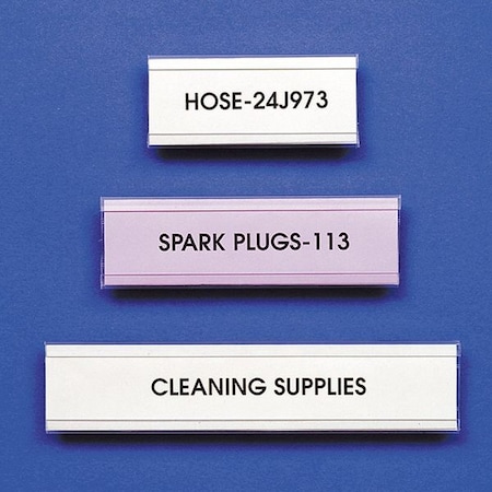 Label Holder, C Design, 1INX3IN, adhs, PK25 MPN:PC103