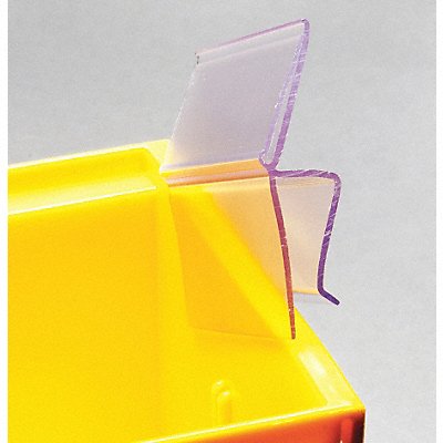 Label Holder Clear Smooth Slide-In PK25 MPN:BC-13