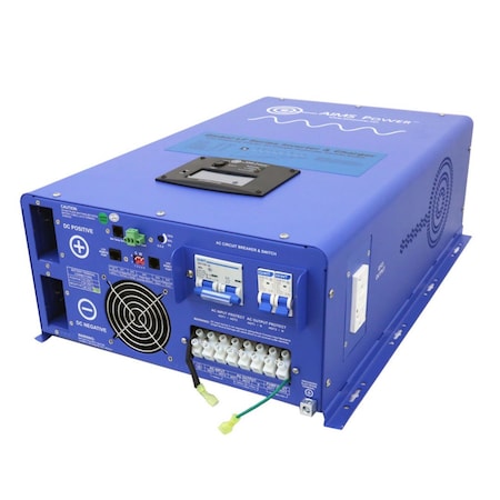Power Inverter and Battery Charger, Pure Sine, 3, 0000 W Peak, 10, 000 W Continuous, 1 Outlets MPN:PICOGLF10KW48V240VS