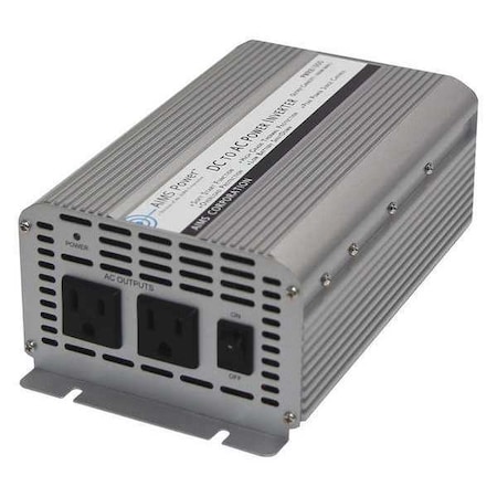 Power Inverter, Modified Sine, 2, 000 W Peak, 1, 000 W Continuous, 2 Outlets MPN:PWRB1000