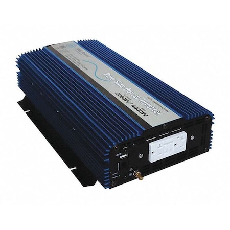 Power Inverter, Pure Sine, 4, 000 W Peak, 2, 000 W Continuous, 2 Outlets MPN:PWRI200012120S