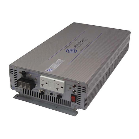 Power Inverter, Pure Sine, 4, 000 W Peak, 2, 000 W Continuous, 2 Outlets MPN:PWRIG200012120S