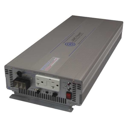 Power Inverter, Pure Sine, 6, 000 W Peak, 3, 000 W Continuous, 2 Outlets MPN:PWRIG300012120S